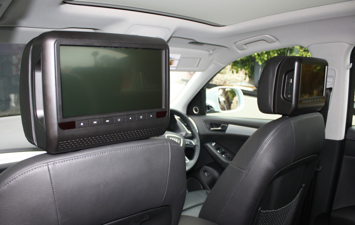 Q5 2015 9" Headrest DVD Players Creative Installations