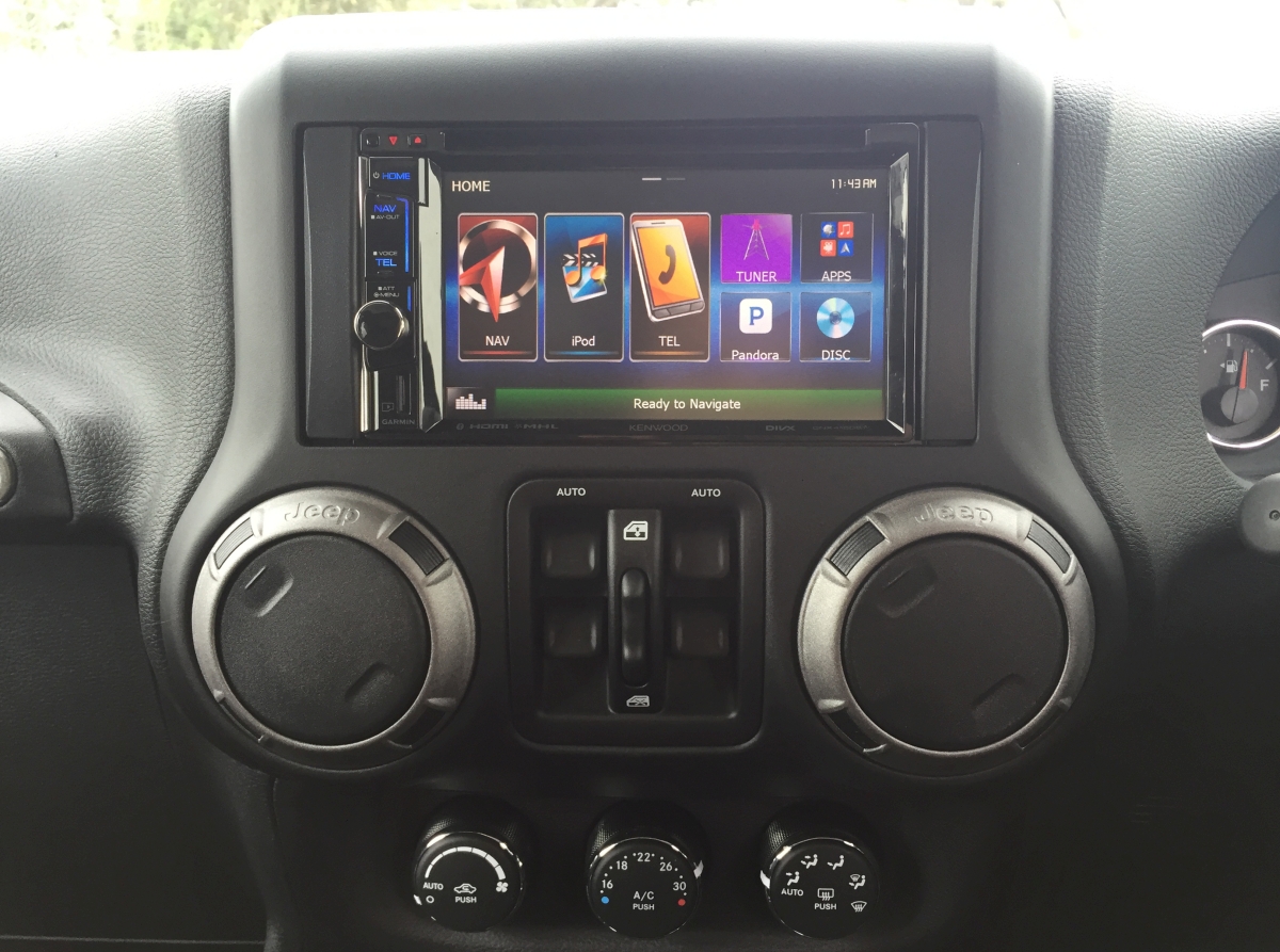 Wrangler 2016 Kenwood DNX4150BT Sat Nav Creative Installations