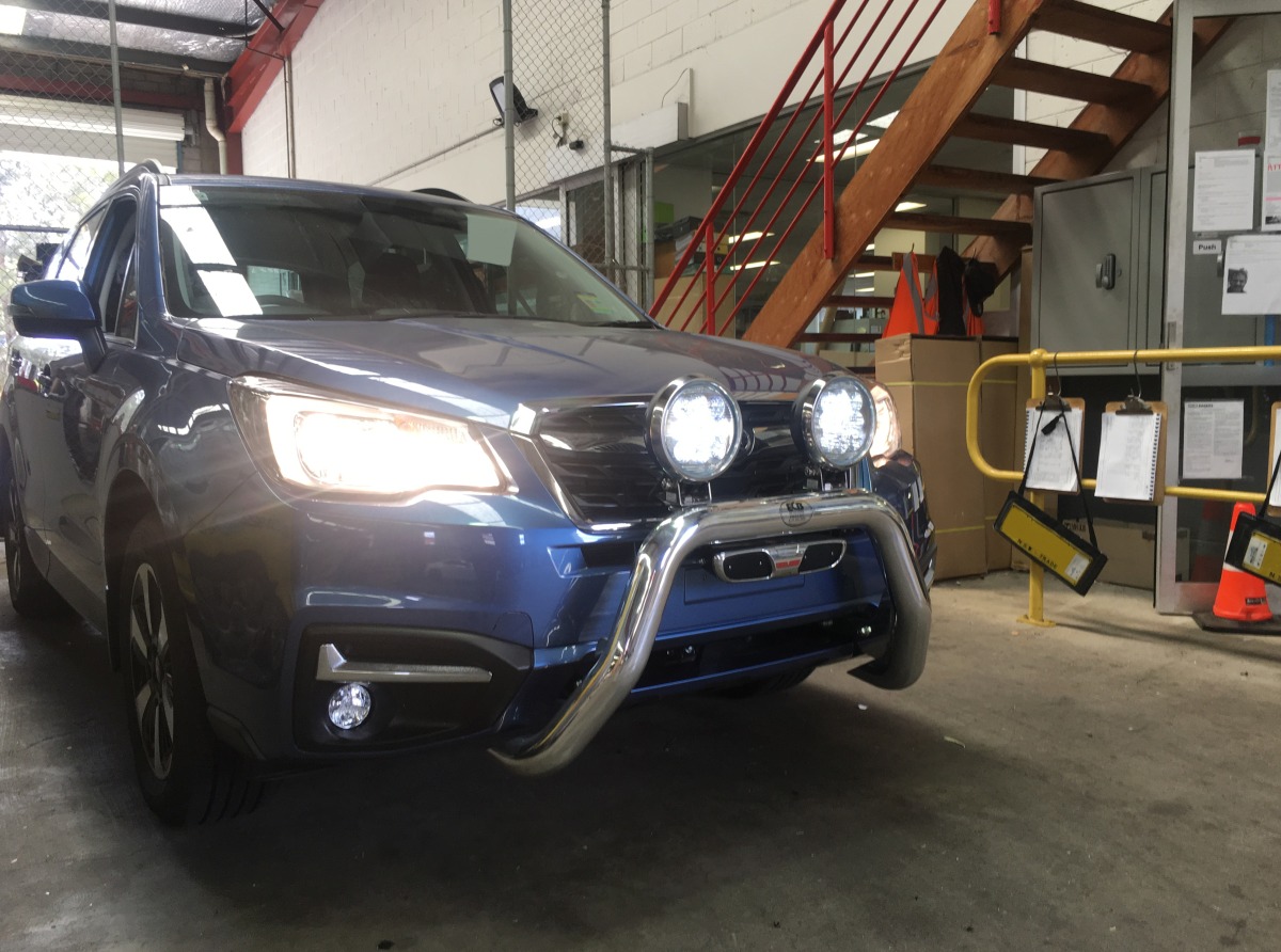 Forester 2018 Peak Lighting Raider Led Driving Lights On