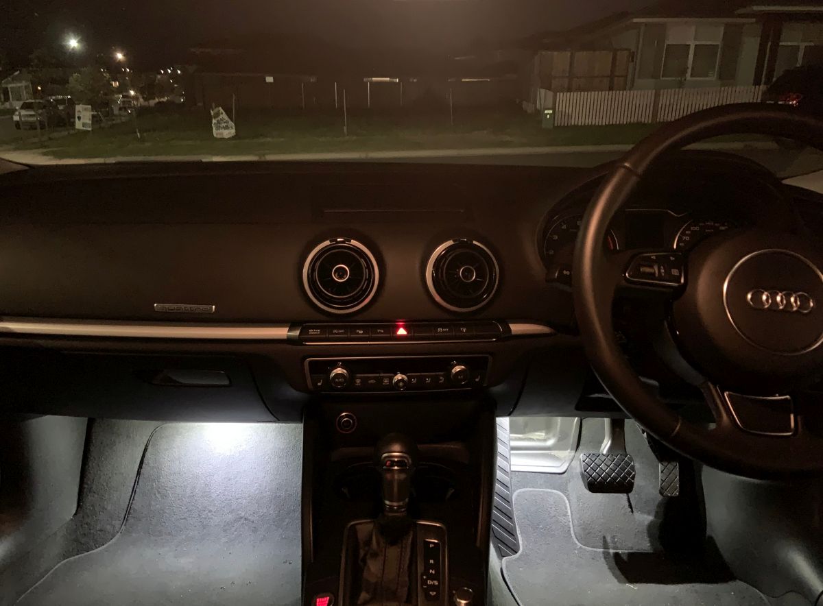 A3 2016 LED Footwell Lights Creative Installations