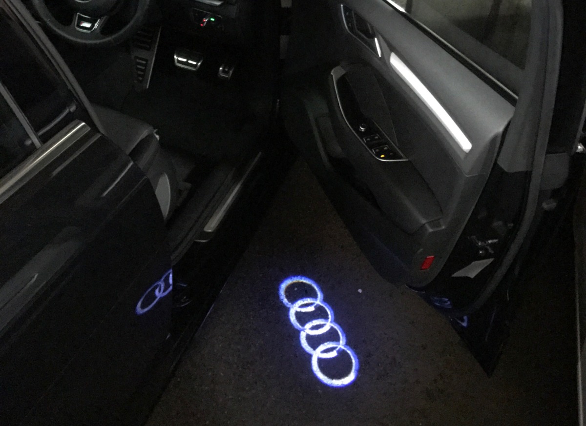 A3 Sportback 2013 Car Door Lights Creative Installations