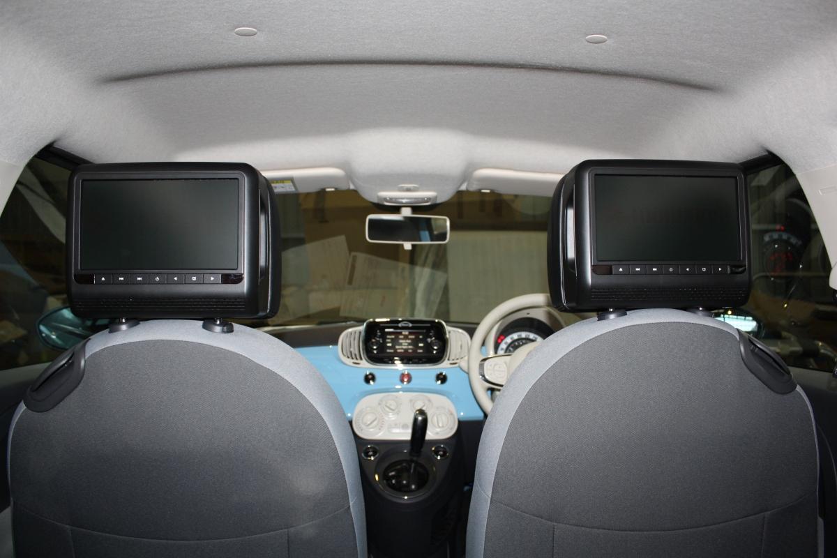 500X 2016 9" Headrest DVD Players Creative Installations