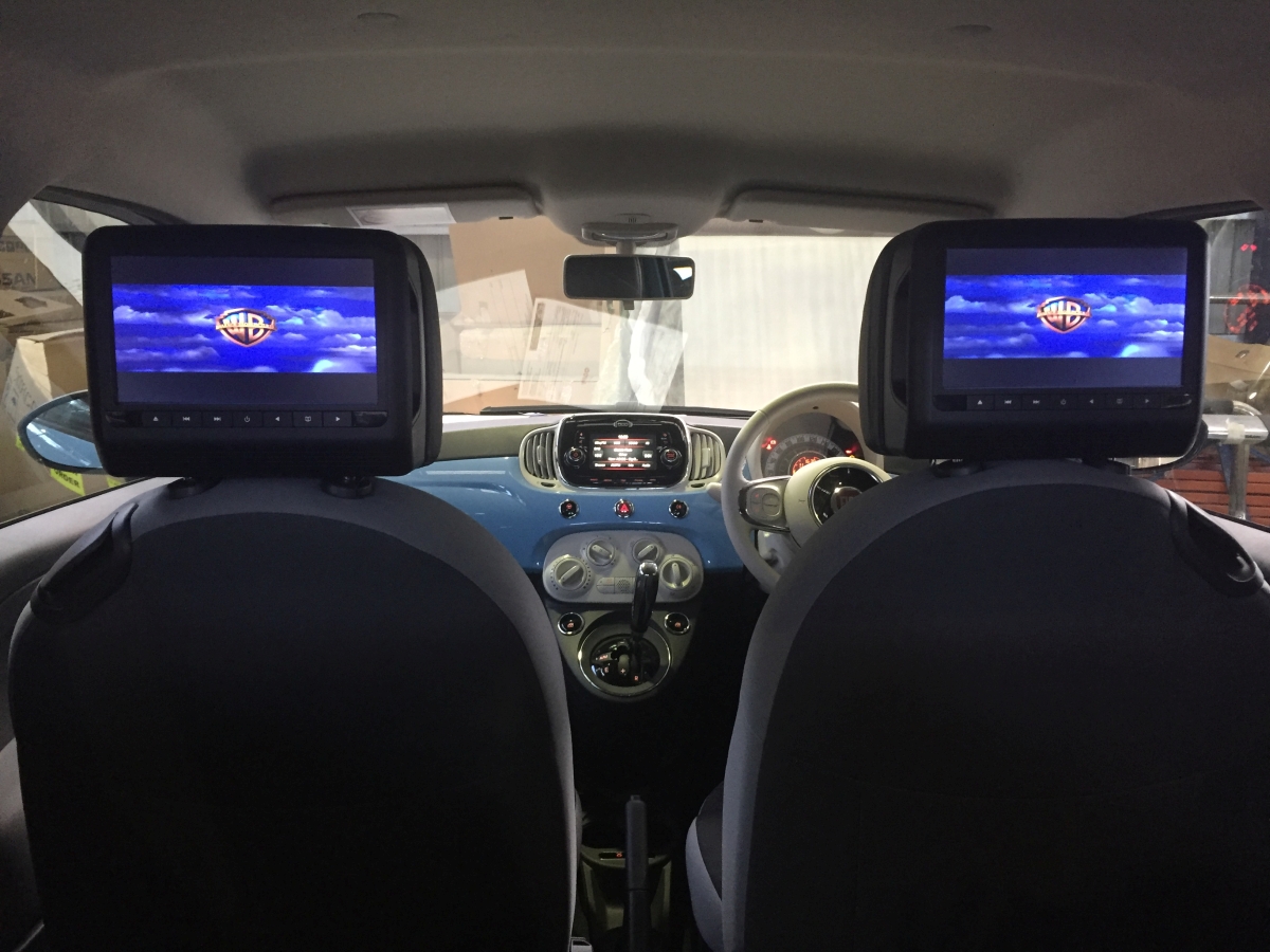 500X 2016 9" Headrest DVD Players Creative Installations