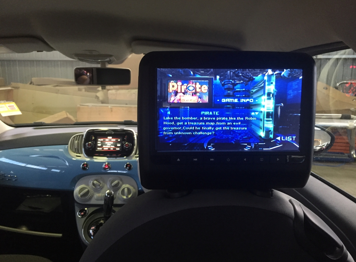 500X 2016 9" Headrest DVD Players Creative Installations