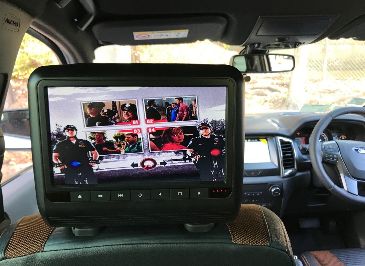 Ranger 2017 9" Headrest DVD Players Creative Installations
