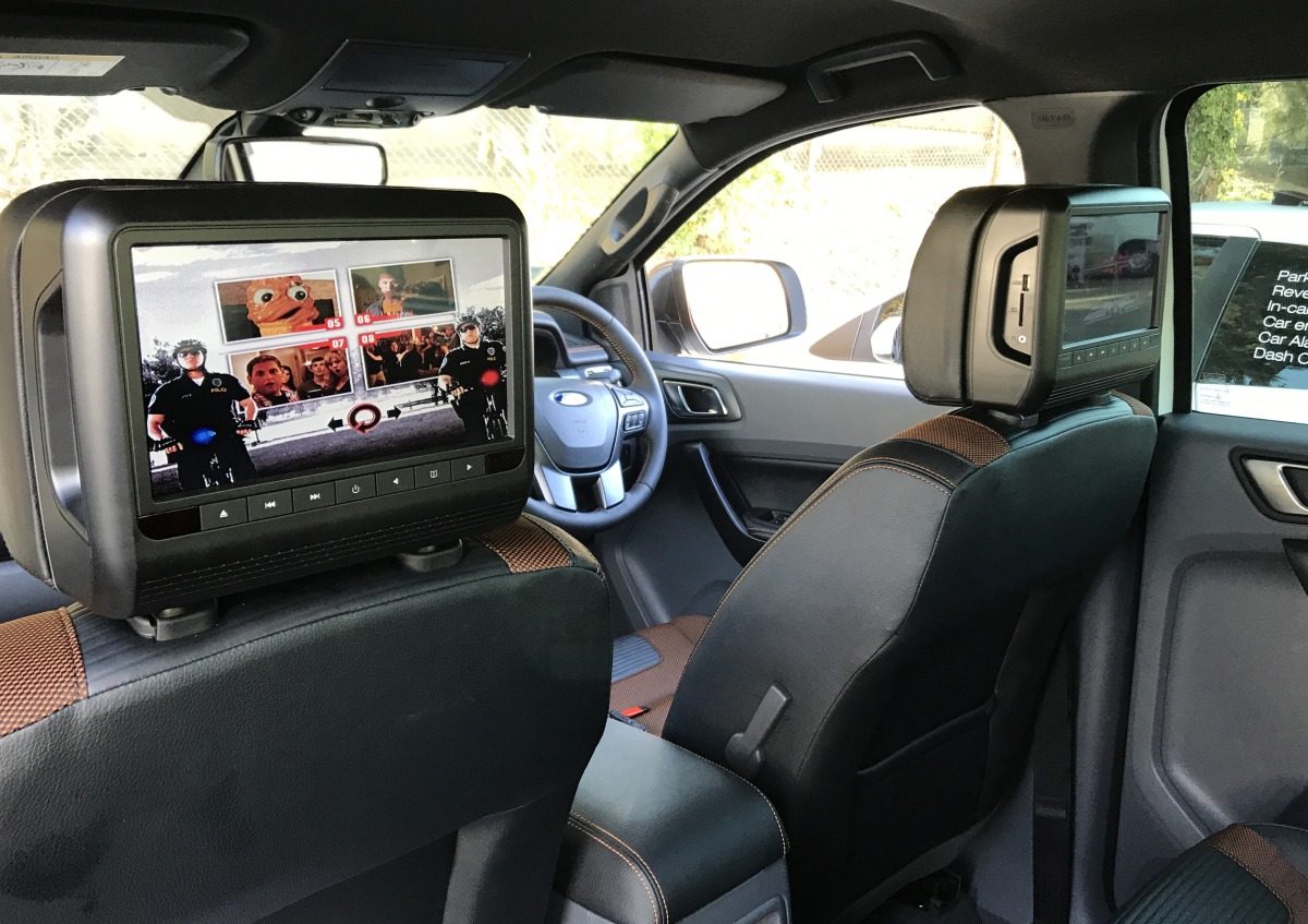Ranger 2017 9" Headrest DVD Players Creative Installations