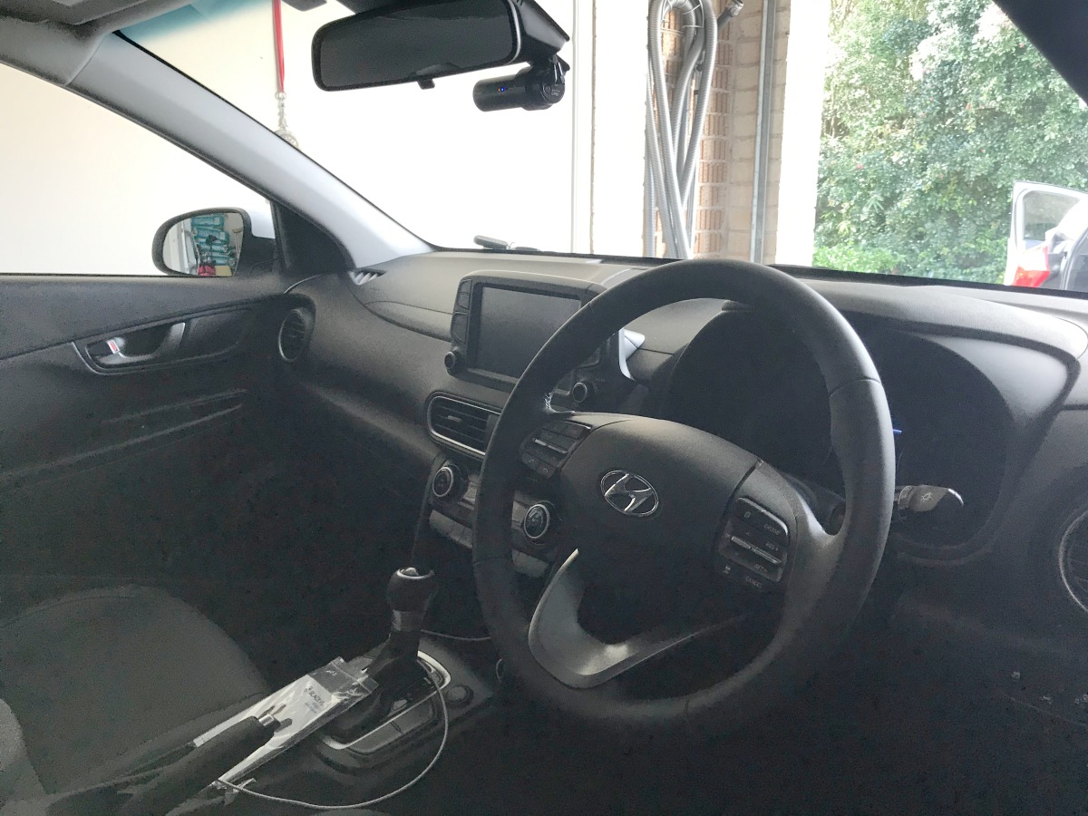 Kona 2020 BlackVue DR750S2CH Dash Cameras Creative Installations