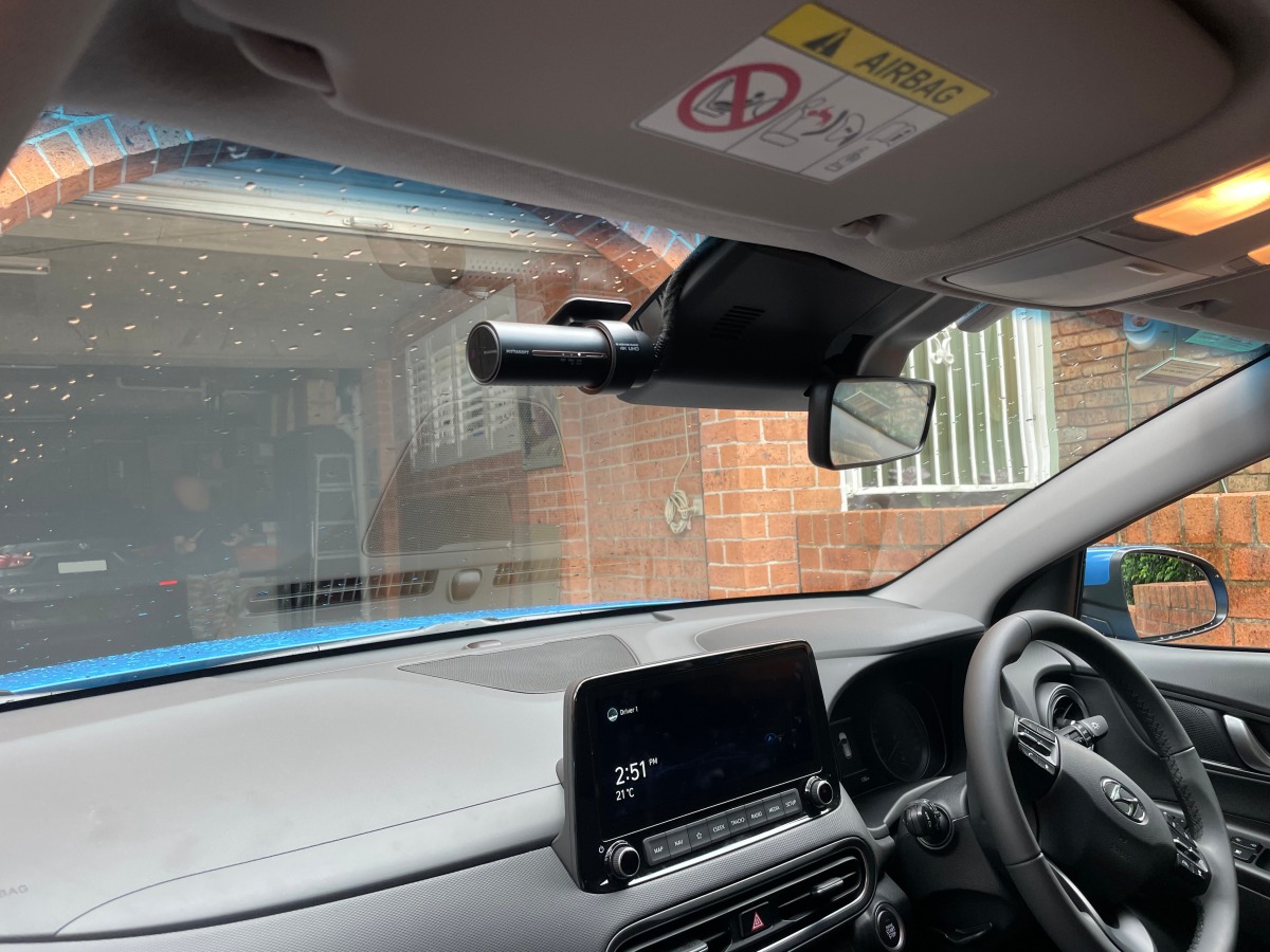 Kona 2021 BlackVue DR900X2CH Dash Cameras Creative Installations