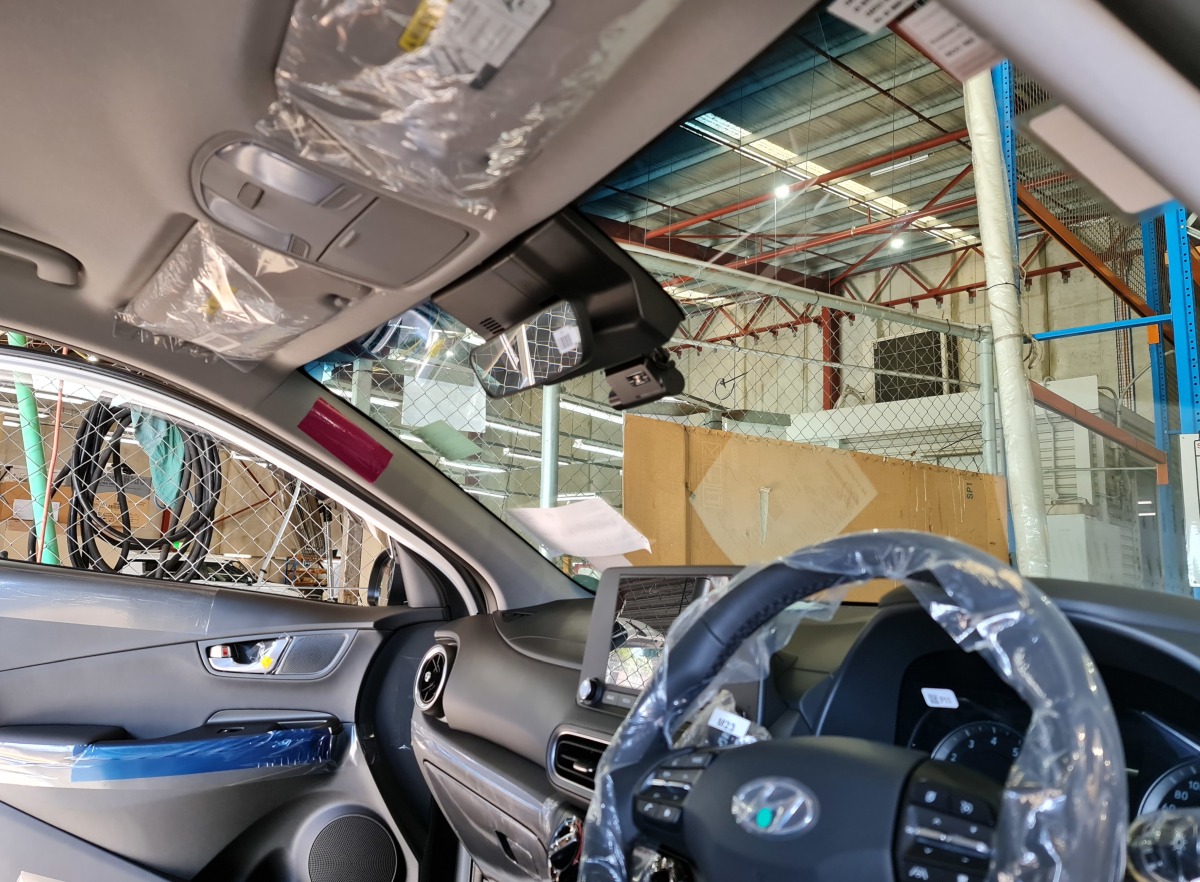 Kona 2021 THINKWARE F800 Pro Dash Cameras Creative Installations