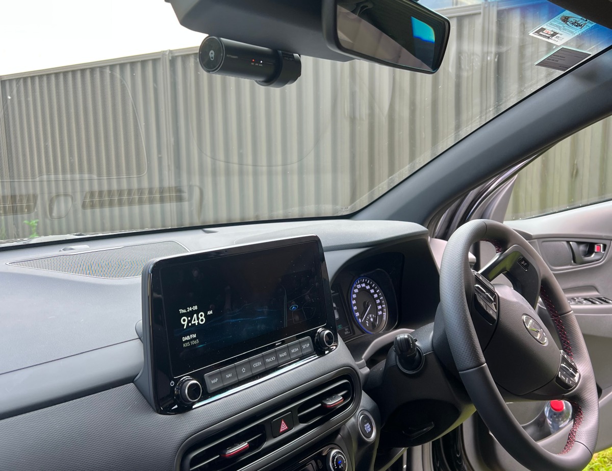 Kona 2023 BlackVue DR770X2CH Dash Cameras Creative Installations