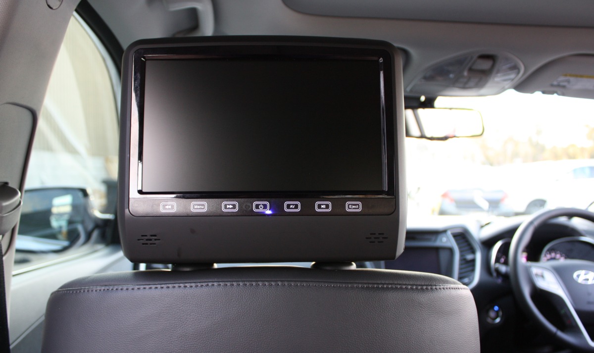 Santa Fe 2015 9" Headrest DVD players Creative Installations