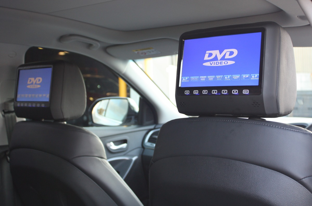 Santa Fe 2015 9" Headrest DVD players Creative Installations
