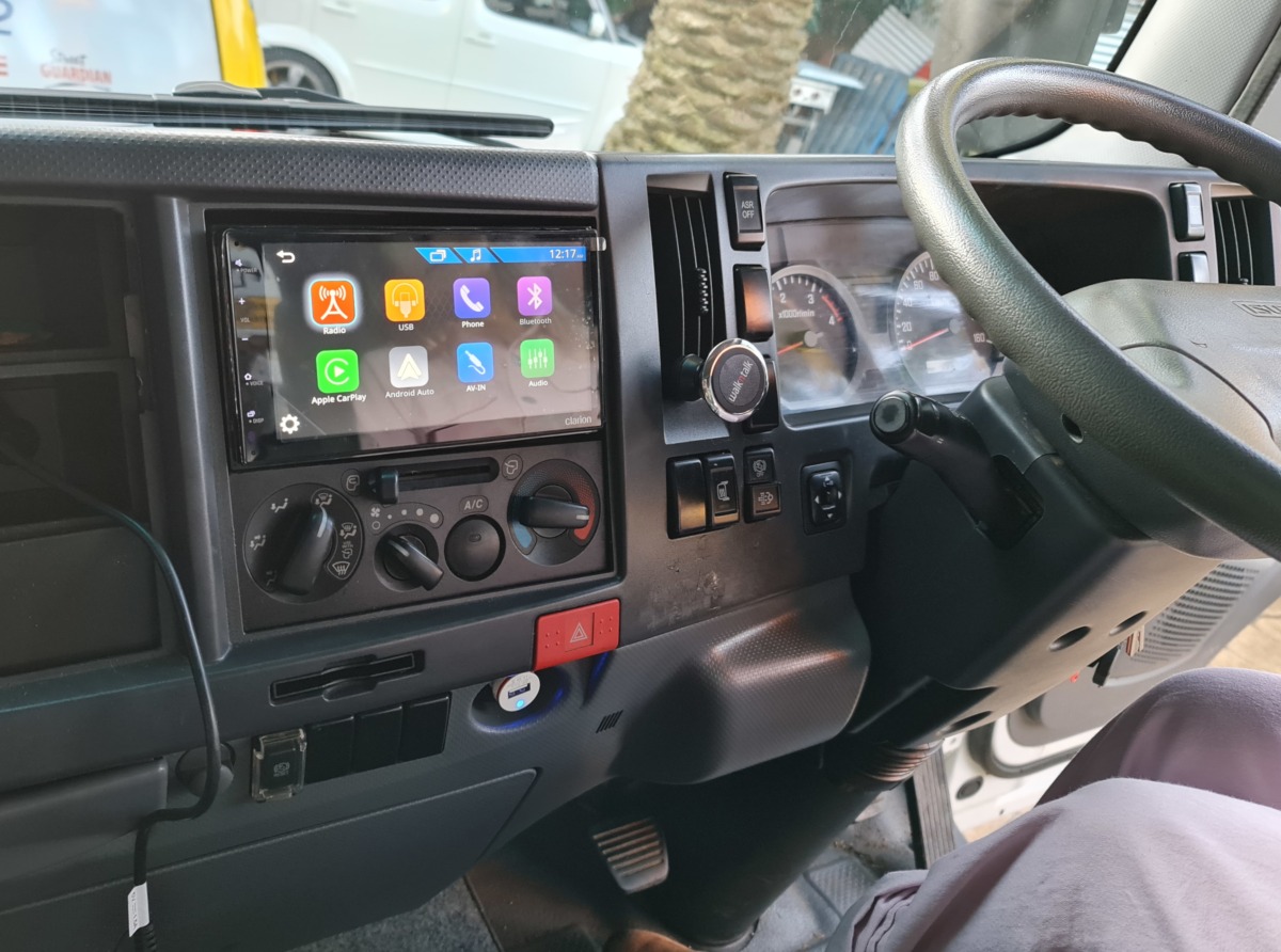 NQR450 2013 Clarion FX450 Head Unit Creative Installations