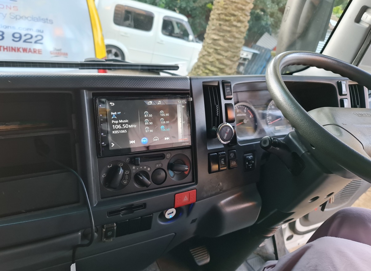 NQR450 2013 Clarion FX450 Head Unit Creative Installations