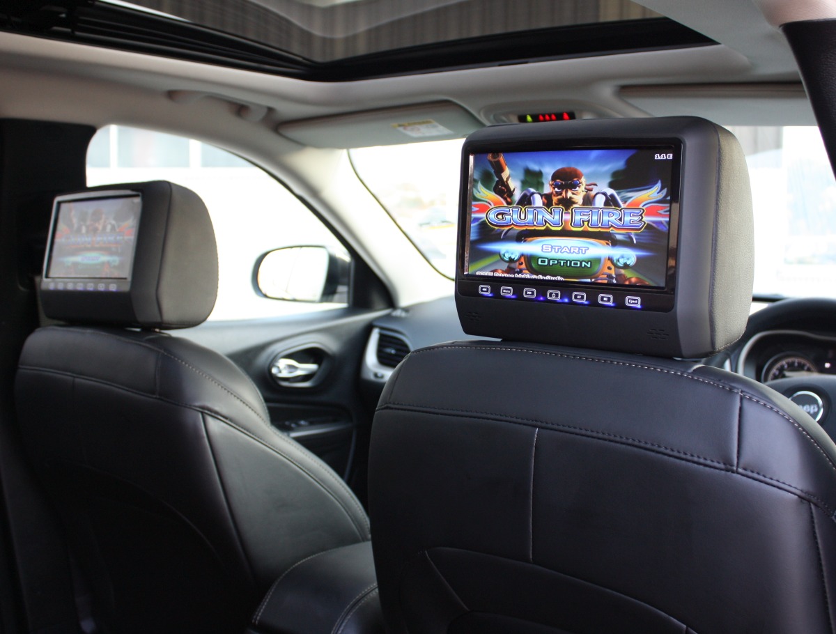 Cherokee 2015 9" Headrest DVD Players Creative Installations
