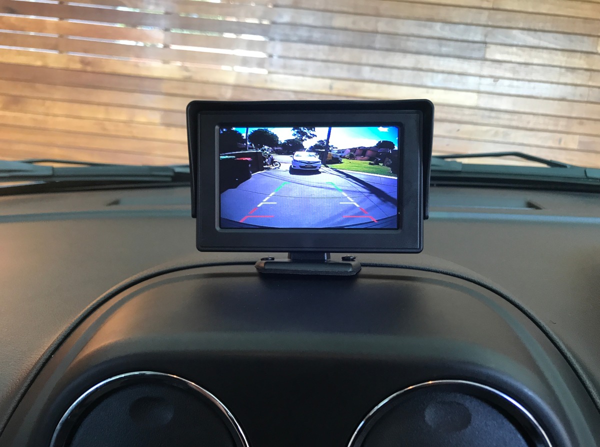 Compass 2014 Dash Mounted Reverse Camera Screen Creative Installations