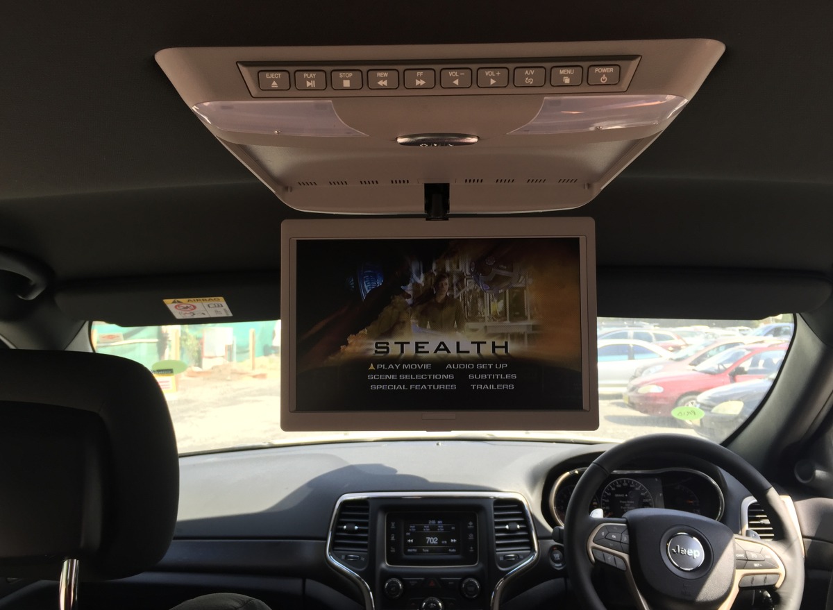 Grand Cherokee 2016 10.2" Roof DVD player Creative Installations