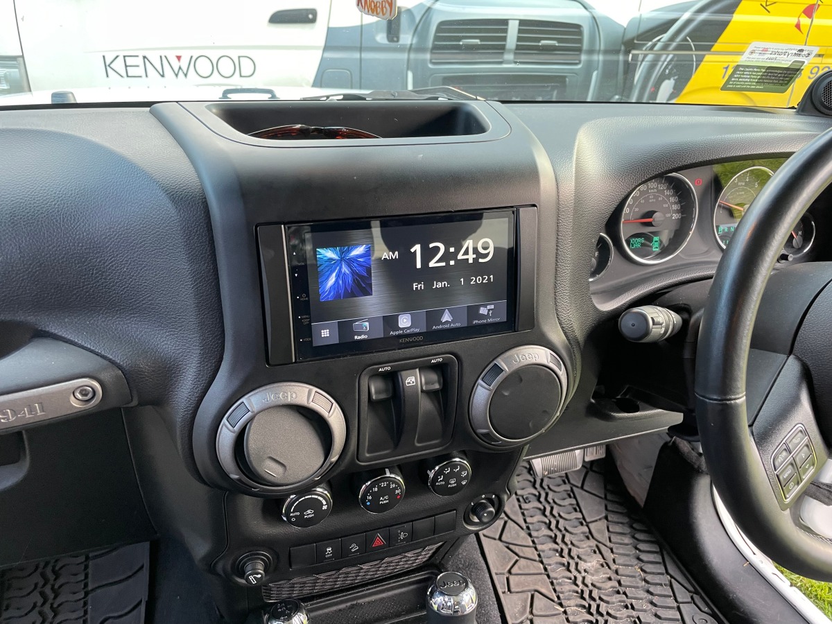 Wrangler 2013 Kenwood DMX5020S Head Unit Creative Installations