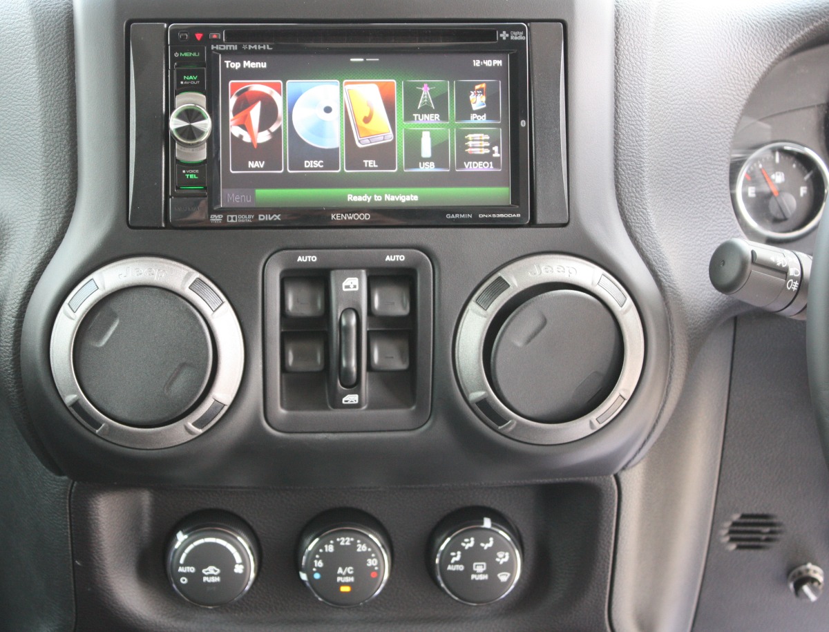 Wrangler 2015 Kenwood DNX5350DAB Sat Nav Creative Installations