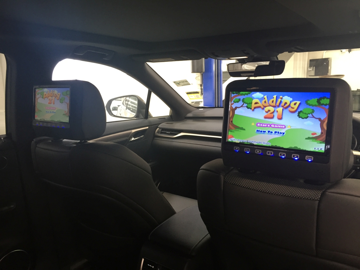 RX 350 9" Headrest DVD Players Creative Installations