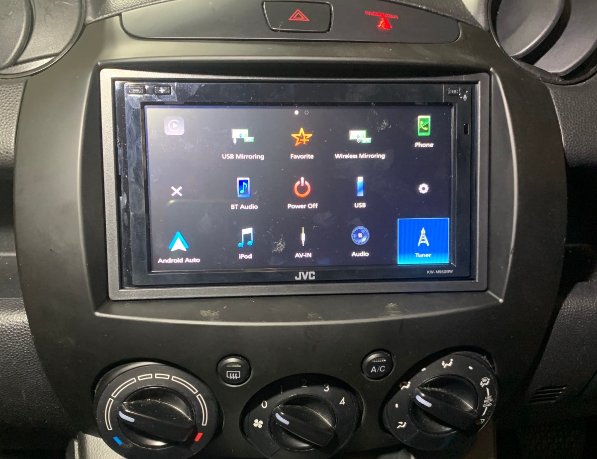 Mazda2 2009 JVC KWM960BW Head Unit Creative Installations