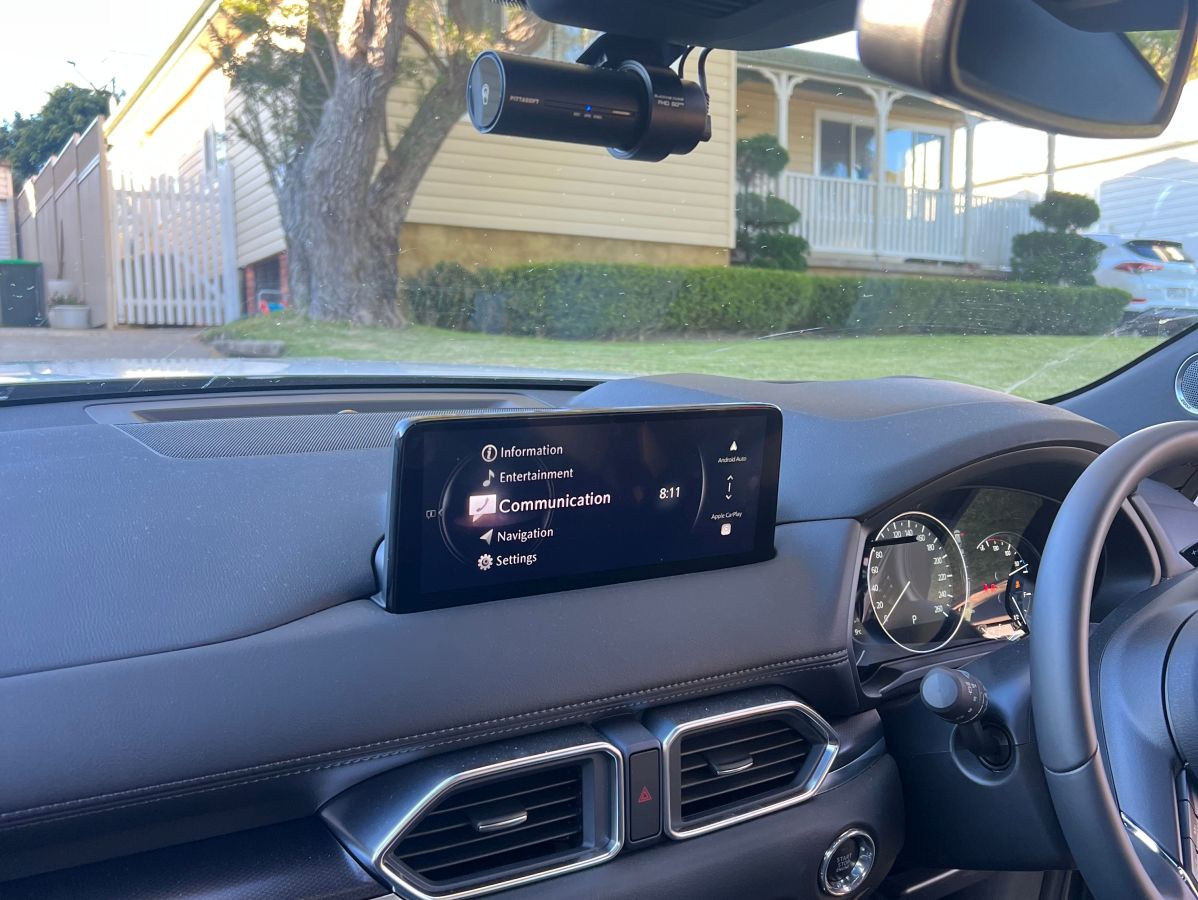 Mazda3 2024 BlackVue DR770X1CH Dash Camera Creative Installations