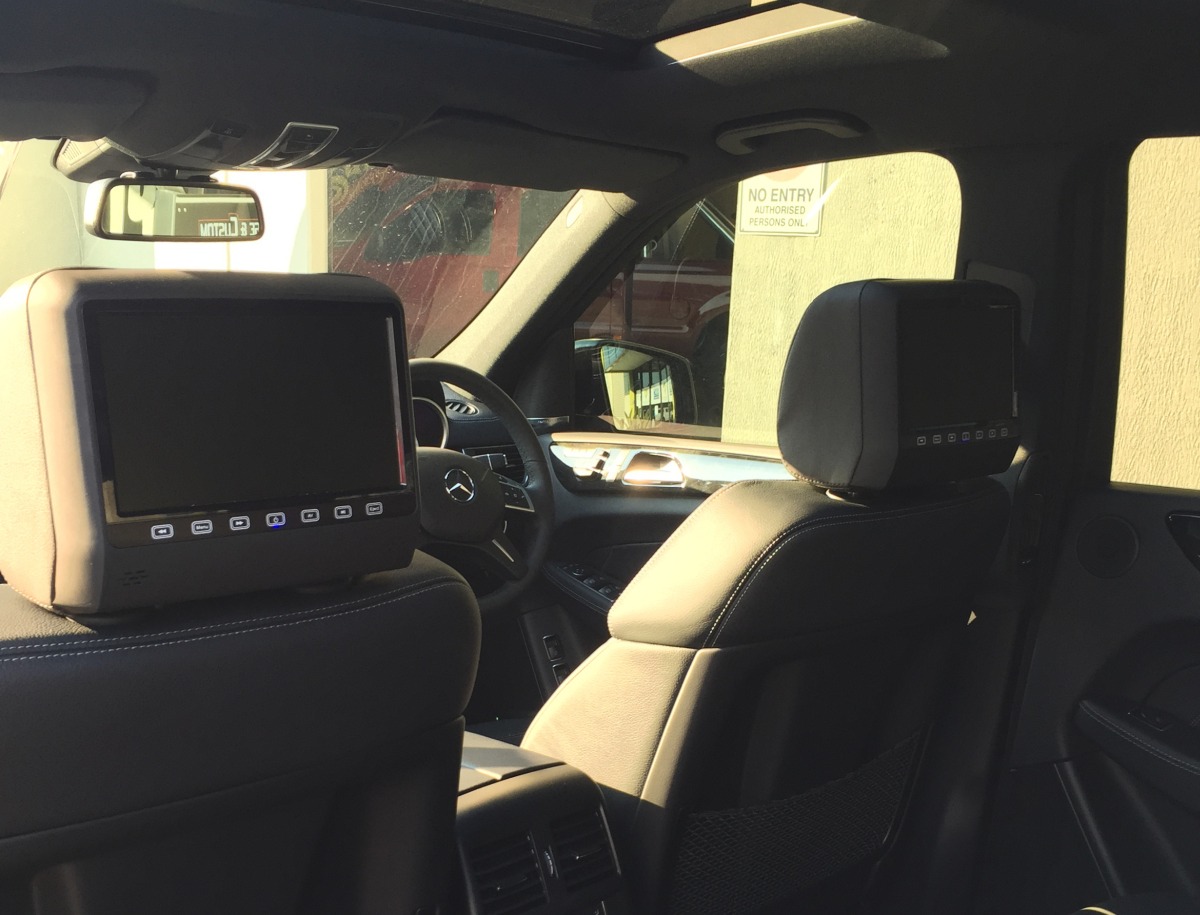 GL350 2015 9" Headrest DVD Players Creative Installations