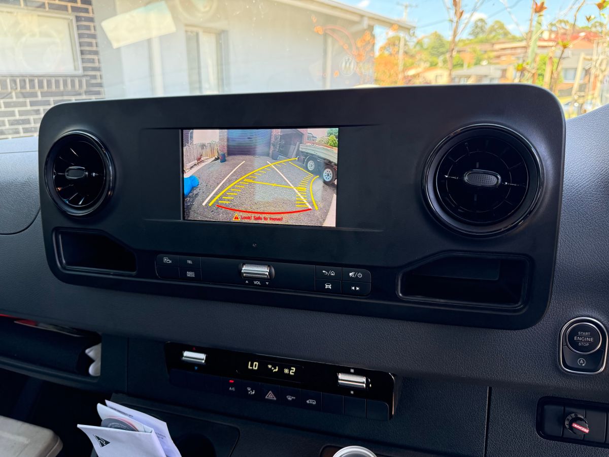 Sprinter 2024 Integrated Reverse Camera Creative Installations