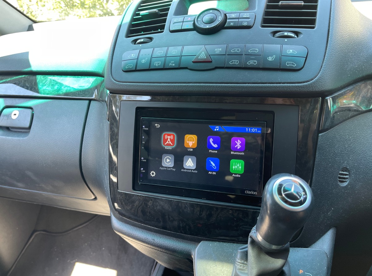 Viano 2012 Clarion FX450 Head Unit Creative Installations