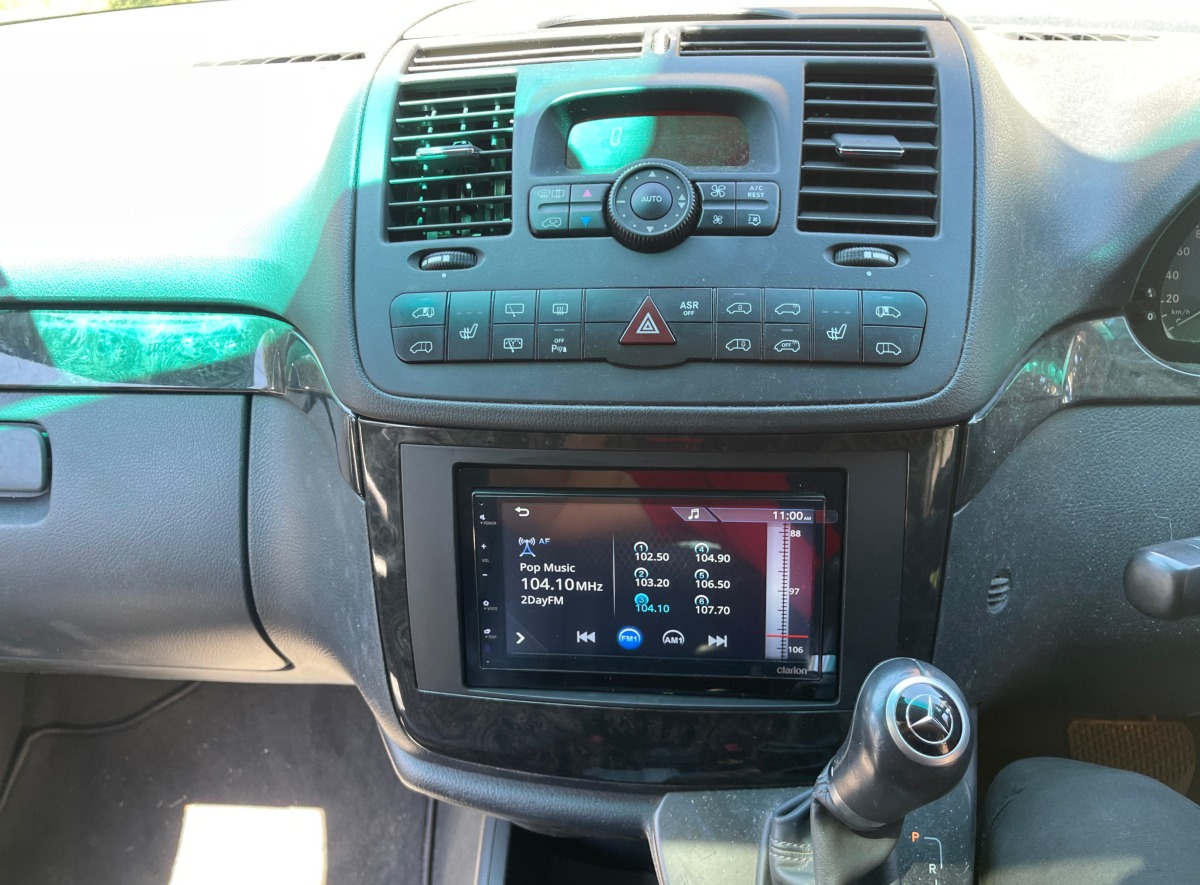 Viano 2012 Clarion FX450 Head Unit Creative Installations