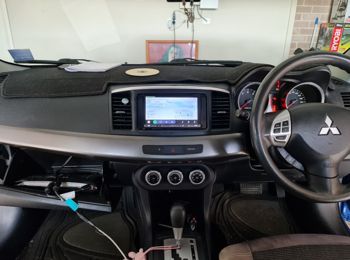 Lancer 2014 Sony XAVAX5000 Head Unit Creative Installations