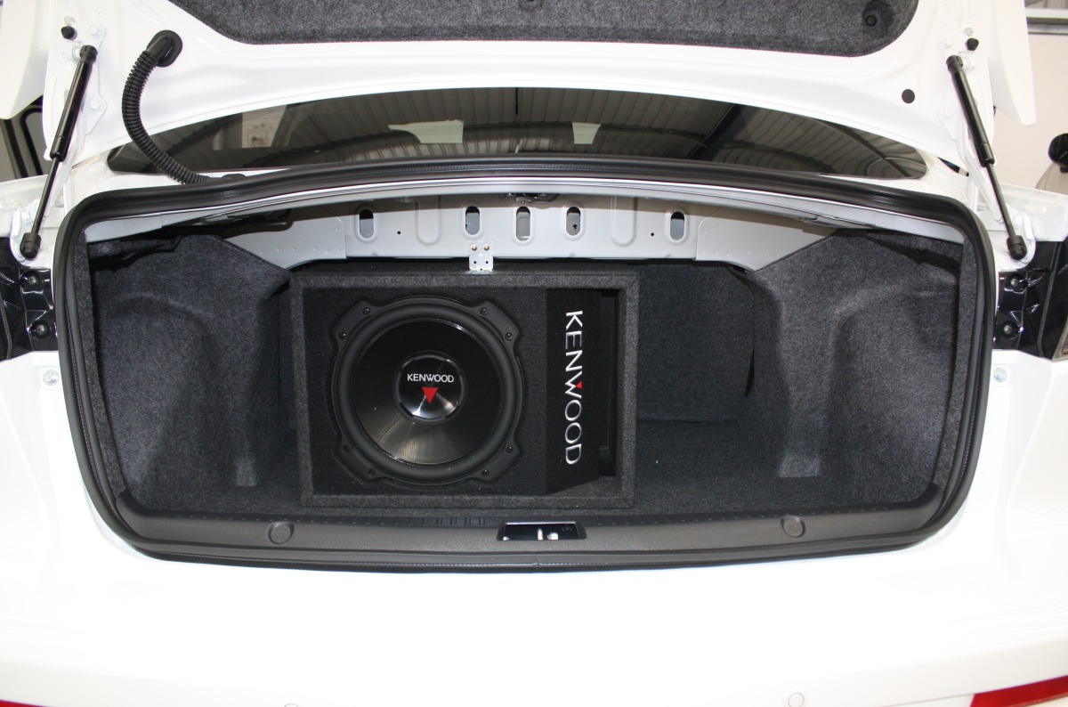 Lancer 2016 Kenwood KFCPS3016W 12" Subwoofer Creative Installations