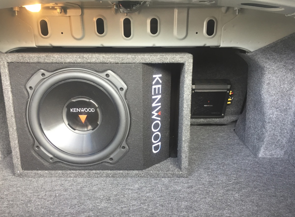 Lancer 2016 Kenwood KFCPS3016W 12" Subwoofer Creative Installations