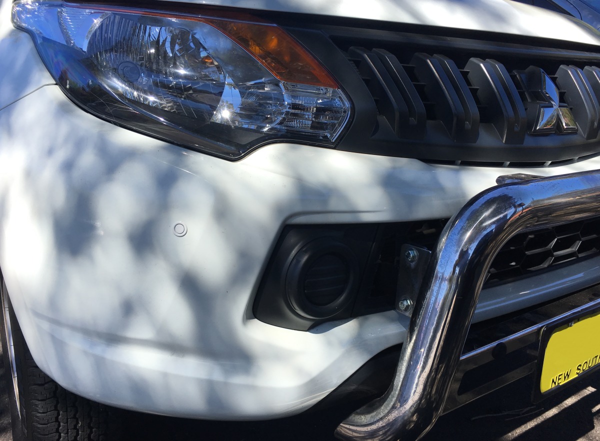 Triton 2016 Front Parking Sensors on bull bar Creative Installations