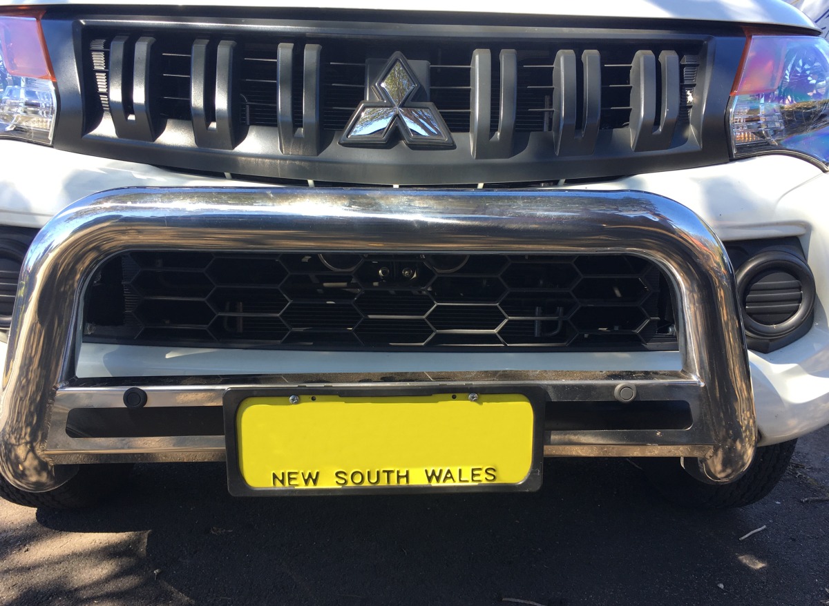 Triton 2016 Front Parking Sensors on bull bar Creative Installations