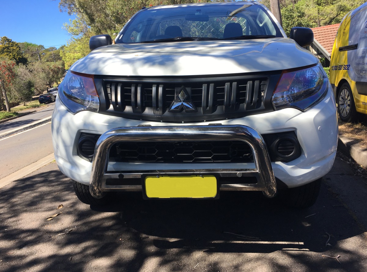 Triton 2016 Front Parking Sensors on bull bar Creative Installations