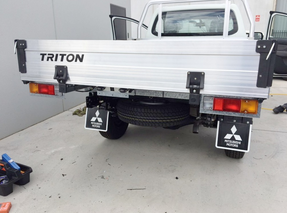 Triton 2018 Reverse Parking Sensors on Alloy Tray Beeping Creative Installations