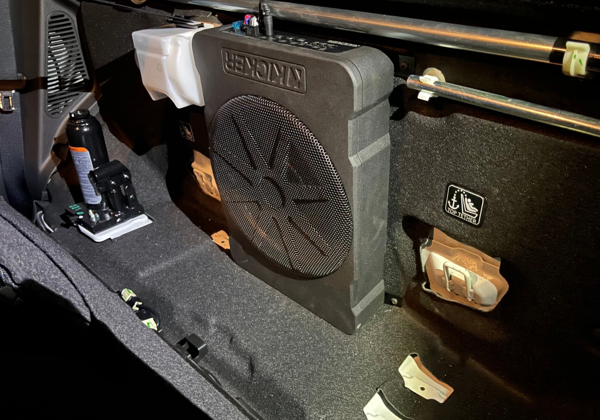 Triton 2020 KICKER HS10 Underseat Subwoofer Creative Installations