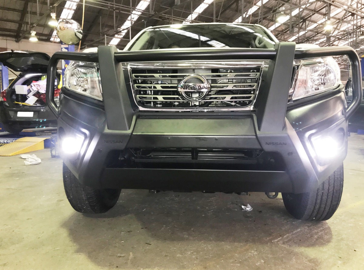 Navara 2018 Front Parking Sensors on Bullbar Creative Installations
