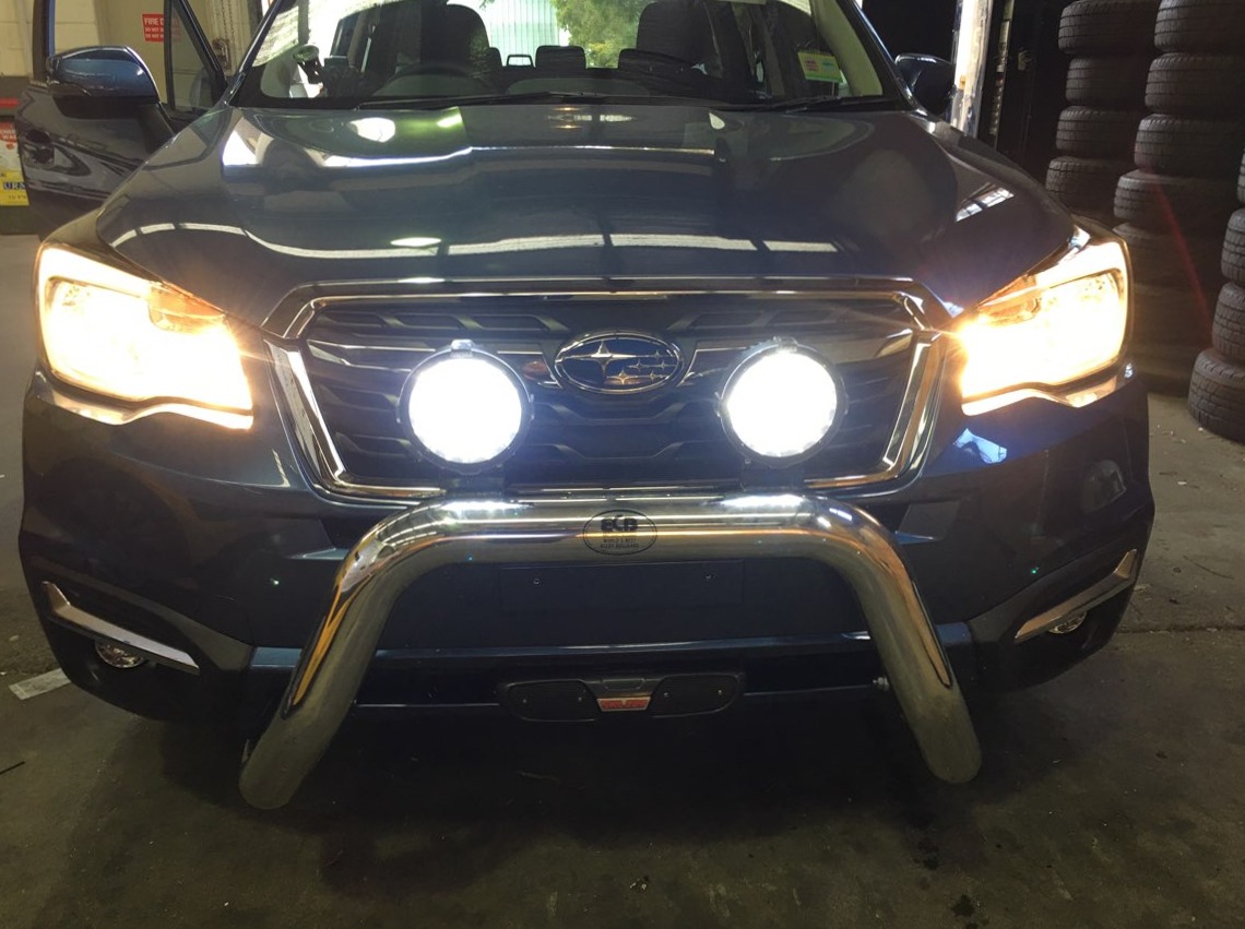 Forester 2018 Thunder 9 LED Driving Lights Creative Installations