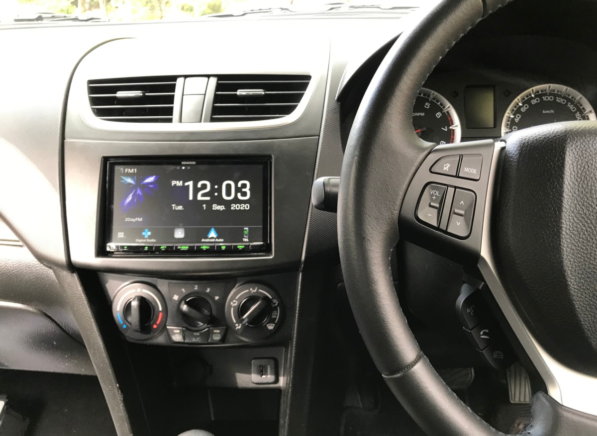 Swift 2015 Kenwood DMX8520DABS Head Unit Creative Installations