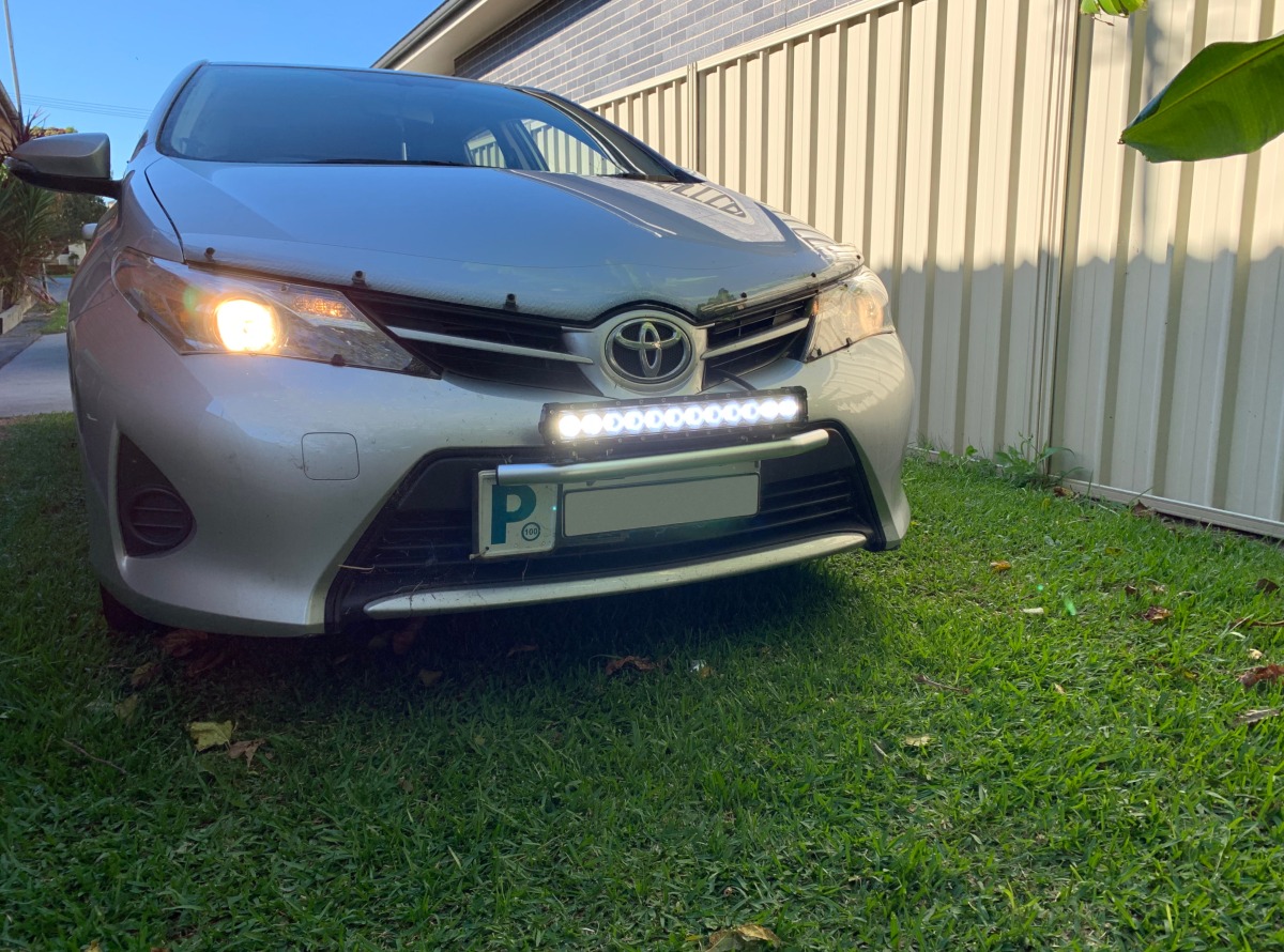 Toyota corolla shop light bar