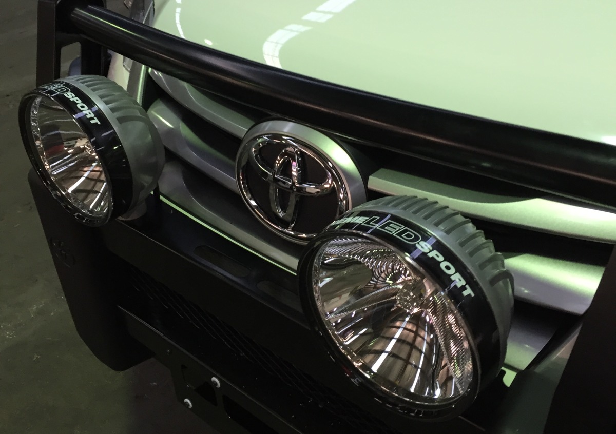 Fortuner 2016 IPF 900 Xtreme LED Driving Lights on Bullbar Creative