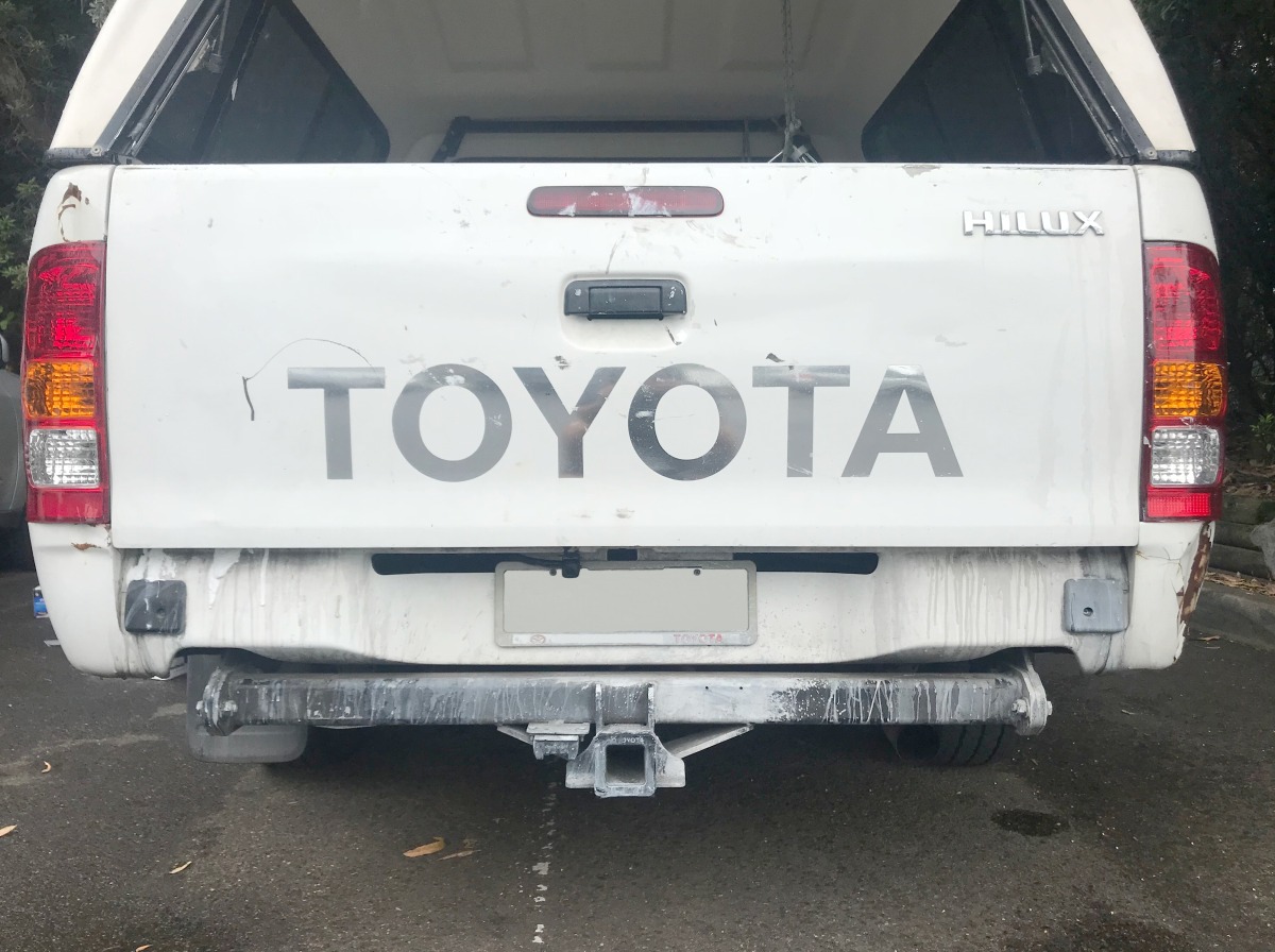 HiLux 2005 JVC KVCM130 Reverse Camera Creative Installations