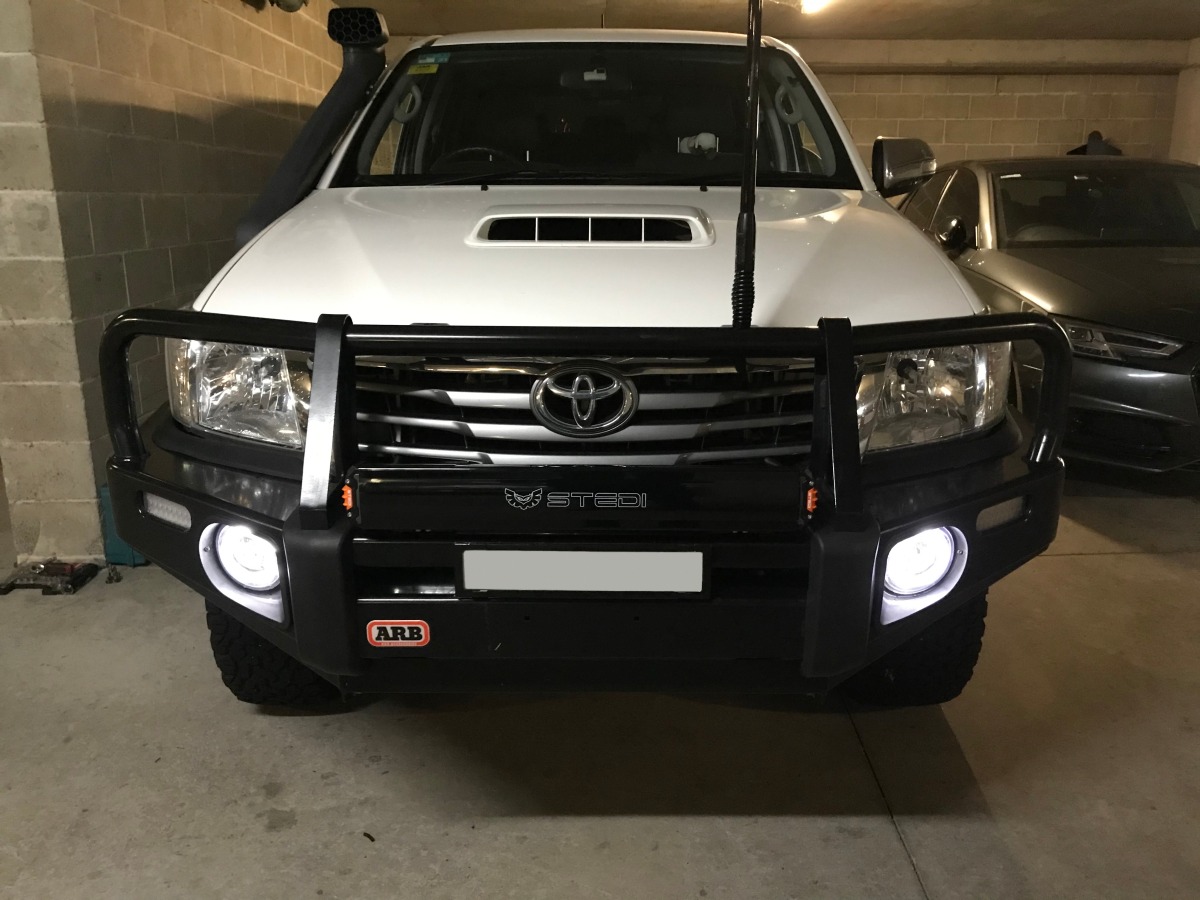 HiLux 2015 STEDI LED Fog + DRL Lights Bull Bar Upgrade Creative