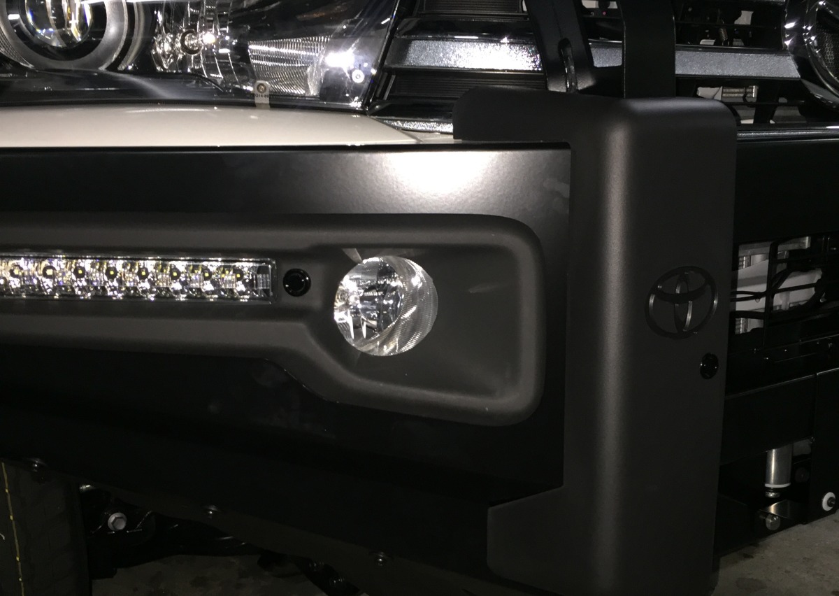 HiLux 2016 Front Parking Sensors on Bullbar Creative Installations