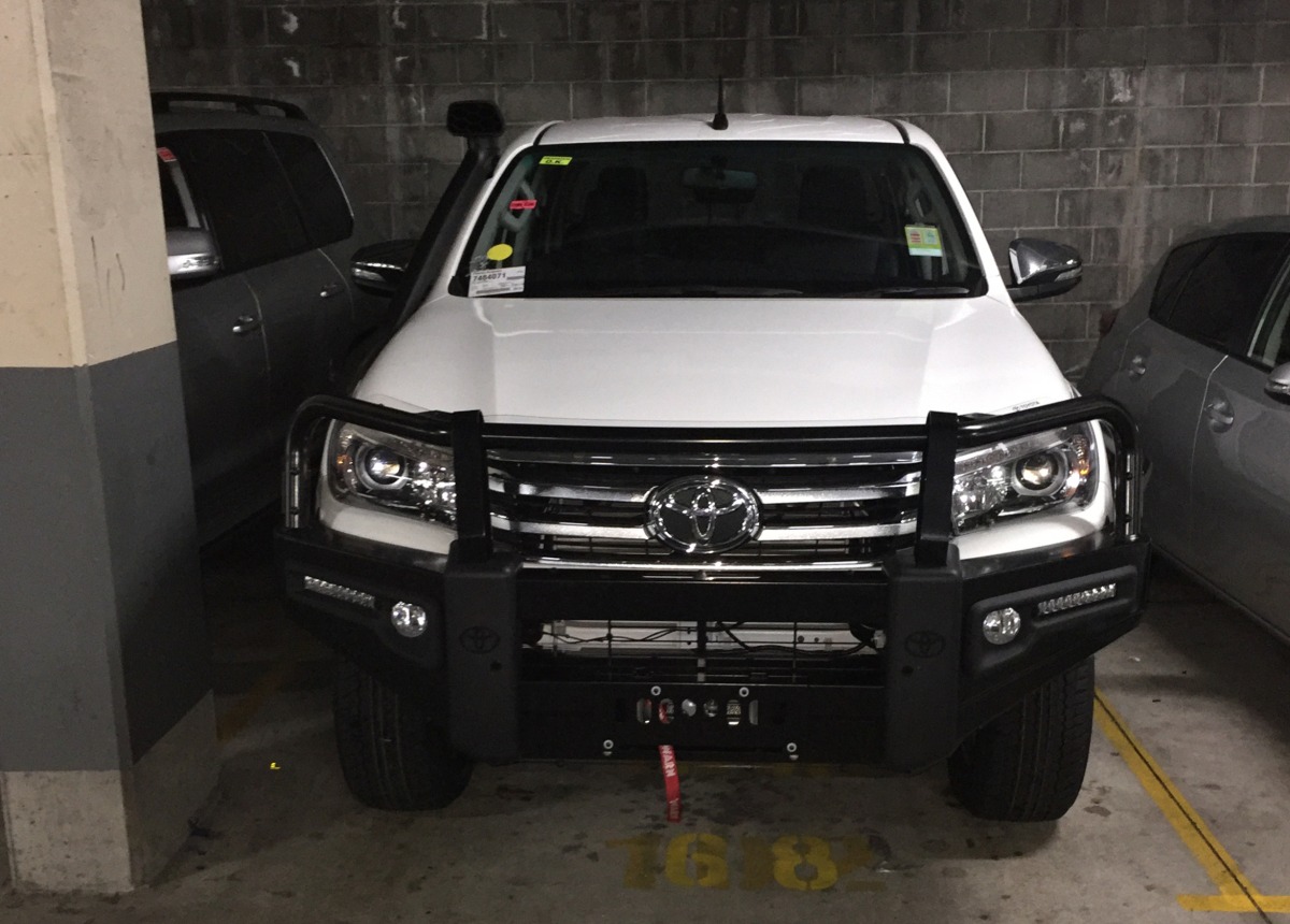 HiLux 2016 Front Parking Sensors on Bullbar Creative Installations