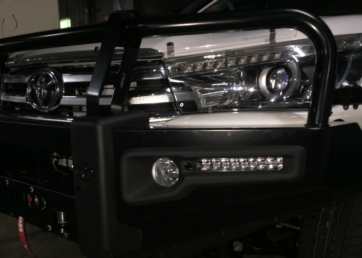 HiLux 2016 Front Parking Sensors on Bullbar Creative Installations