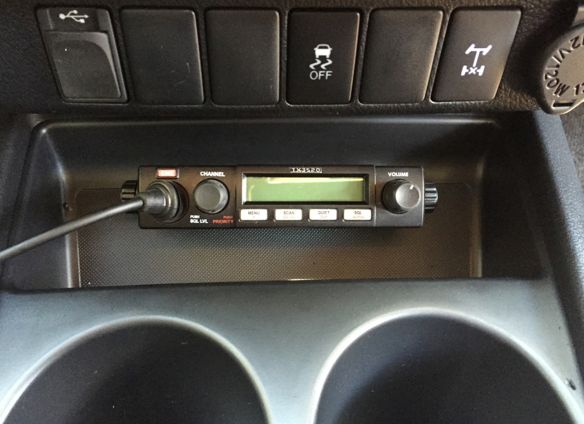 HiLux 2016 GME TX3520W UHF CB Radio Creative Installations