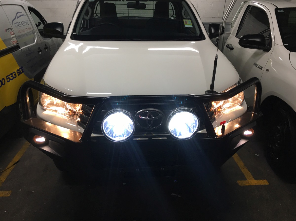HiLux 2018 IPF 900 Xtreme LED Driving Lights on Bullbar Creative